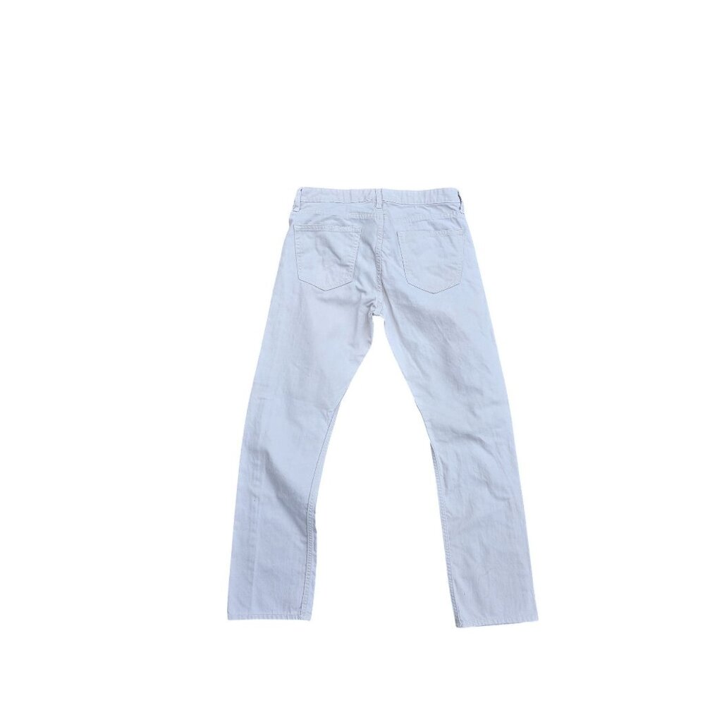 Banana Republic Slim Straight Mens Jeans 32x30 Off White Cotton Blend - Picture 2 of 6